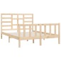vidaXL Giroletto in Legno Massello 150x200 cm 5FT King Size vidaXL Giroletto in Legno Massello 150x200 cm 5FT King Size