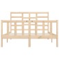 vidaXL Giroletto in Legno Massello 150x200 cm 5FT King Size vidaXL Giroletto in Legno Massello 150x200 cm 5FT King Size