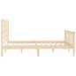 vidaXL Giroletto in Legno Massello 150x200 cm 5FT King Size vidaXL Giroletto in Legno Massello 150x200 cm 5FT King Size