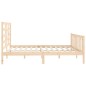 vidaXL Giroletto in Legno Massello 180x200 cm 6FT Super King