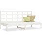vidaXL Dormeuse Bianca 90x200 cm in Legno Massello di Pino vidaXL Dormeuse Bianca 90x200 cm in Legno Massello di Pino