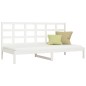 vidaXL Dormeuse Bianca 90x200 cm in Legno Massello di Pino vidaXL Dormeuse Bianca 90x200 cm in Legno Massello di Pino