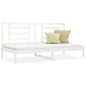 vidaXL Dormeuse Bianca 90x200 cm in Legno Massello di Pino vidaXL Dormeuse Bianca 90x200 cm in Legno Massello di Pino