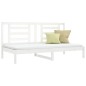 vidaXL Dormeuse Bianca 90x200 cm in Legno Massello di Pino vidaXL Dormeuse Bianca 90x200 cm in Legno Massello di Pino