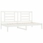 vidaXL Dormeuse Bianca 90x200 cm in Legno Massello di Pino vidaXL Dormeuse Bianca 90x200 cm in Legno Massello di Pino