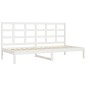 vidaXL Dormeuse Bianca 80x200 cm in Legno Massello di Pino vidaXL Dormeuse Bianca 80x200 cm in Legno Massello di Pino
