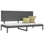 vidaXL Dormeuse Grigia 90x200 cm in Legno Massello di Pino vidaXL Dormeuse Grigia 90x200 cm in Legno Massello di Pino