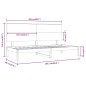 vidaXL Dormeuse Grigia 90x200 cm in Legno Massello di Pino vidaXL Dormeuse Grigia 90x200 cm in Legno Massello di Pino