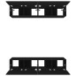vidaXL Mobili Porta TV Neri 4 pz 80x30x30 cm in Legno Multistrato vidaXL Mobili Porta TV Neri 4 pz 80x30x30 cm in Legno Multistrato