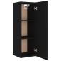 vidaXL Set Mobili Porta TV 4 pz Nero in Legno Multistrato vidaXL Set Mobili Porta TV 4 pz Nero in Legno Multistrato