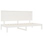 vidaXL Dormeuse Bianca 80x200 cm in Legno Massello di Pino vidaXL Dormeuse Bianca 80x200 cm in Legno Massello di Pino