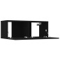 vidaXL Set di Mobili Porta TV 5 pz Nero in Legno Multistrato vidaXL Set di Mobili Porta TV 5 pz Nero in Legno Multistrato