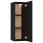 vidaXL Set di Mobili Porta TV 5 pz Nero in Legno Multistrato vidaXL Set di Mobili Porta TV 5 pz Nero in Legno Multistrato