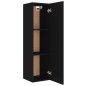 vidaXL Set Mobili Porta TV 4 pz Nero in Legno Multistrato vidaXL Set Mobili Porta TV 4 pz Nero in Legno Multistrato