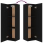 vidaXL Set Mobili Porta TV 4 pz Nero in Legno Multistrato vidaXL Set Mobili Porta TV 4 pz Nero in Legno Multistrato