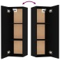 vidaXL Set Mobili Porta TV 8pz Nero in Legno Multistrato vidaXL Set Mobili Porta TV 8pz Nero in Legno Multistrato