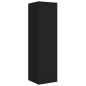 vidaXL Set Mobili Porta TV 8pz Nero in Legno Multistrato vidaXL Set Mobili Porta TV 8pz Nero in Legno Multistrato