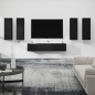 vidaXL Set Mobili Porta TV 6 pz Nero in Legno Multistrato vidaXL Set Mobili Porta TV 6 pz Nero in Legno Multistrato
