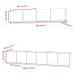 vidaXL Set di Mobili Porta TV 5 pz Nero in Legno Multistrato vidaXL Set di Mobili Porta TV 5 pz Nero in Legno Multistrato