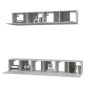 vidaXL Set di Mobili Porta TV 5 pz Grigio Cemento in Legno Multistrato vidaXL Set di Mobili Porta TV 5 pz Grigio Cemento in Legno Multistrato