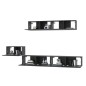vidaXL Set di Mobili Porta TV 5 pz Nero in Legno Multistrato vidaXL Set di Mobili Porta TV 5 pz Nero in Legno Multistrato
