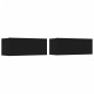 vidaXL Set di Mobili Porta TV 5 pz Nero in Legno Multistrato vidaXL Set di Mobili Porta TV 5 pz Nero in Legno Multistrato