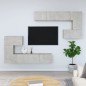 vidaXL Mobile Porta TV a Parete Grigio Cemento in Legno Multistrato vidaXL Mobile Porta TV a Parete Grigio Cemento in Legno Multistrato