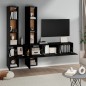 vidaXL Mobile Porta TV a Parete Nero in Legno Multistrato vidaXL Mobile Porta TV a Parete Nero in Legno Multistrato