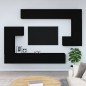 vidaXL Mobile Porta TV a Parete Nero in Legno Multistrato vidaXL Mobile Porta TV a Parete Nero in Legno Multistrato