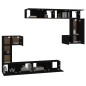 vidaXL Mobile Porta TV a Parete Nero in Legno Multistrato vidaXL Mobile Porta TV a Parete Nero in Legno Multistrato