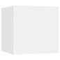vidaXL Set Mobili Porta TV 8pz Bianco in Legno Multistrato vidaXL Set Mobili Porta TV 8pz Bianco in Legno Multistrato