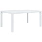Tavolo da Giardino Bianco 150x90x72 cm in Plastica Stile Rattan Tavolo da Giardino Bianco 150x90x72 cm in Plastica Stile Rattan