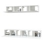 vidaXL Set di Mobili Porta TV 5 pz Bianco in Legno Multistrato vidaXL Set di Mobili Porta TV 5 pz Bianco in Legno Multistrato