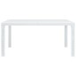 Tavolo da Giardino Bianco 150x90x72 cm in Plastica Stile Rattan Tavolo da Giardino Bianco 150x90x72 cm in Plastica Stile Rattan