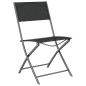 vidaXL Set da Pranzo per Giardino 7 pz Grigio e Nero vidaXL Set da Pranzo per Giardino 7 pz Grigio e Nero