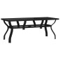 vidaXL Set da Pranzo per Giardino 7 pz Grigio e Nero vidaXL Set da Pranzo per Giardino 7 pz Grigio e Nero