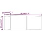 vidaXL Set di Mobili Porta TV 4 pz Bianco in Legno Multistrato vidaXL Set di Mobili Porta TV 4 pz Bianco in Legno Multistrato
