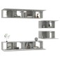 vidaXL Set di Mobili Porta TV 6 pz Grigio Cemento in Legno Multistrato vidaXL Set di Mobili Porta TV 6 pz Grigio Cemento in Legno Multistrato