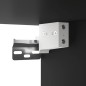 vidaXL Set Mobili Porta TV 4 pz Nero in Legno Multistrato vidaXL Set Mobili Porta TV 4 pz Nero in Legno Multistrato