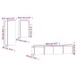 vidaXL Set Mobili Porta TV 4 pz Nero in Legno Multistrato vidaXL Set Mobili Porta TV 4 pz Nero in Legno Multistrato