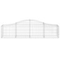 vidaXL Cesti Gabbioni ad Arco 11 pz 200x30x40/60 cm Ferro Zincato vidaXL Cesti Gabbioni ad Arco 11 pz 200x30x40/60 cm Ferro Zincato