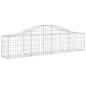vidaXL Cesti Gabbioni ad Arco 7 pz 200x30x40/60 cm Ferro Zincato vidaXL Cesti Gabbioni ad Arco 7 pz 200x30x40/60 cm Ferro Zincato