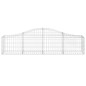 vidaXL Cesti Gabbioni ad Arco 9 pz 200x30x40/60 cm Ferro Zincato vidaXL Cesti Gabbioni ad Arco 9 pz 200x30x40/60 cm Ferro Zincato
