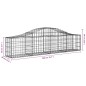 vidaXL Cesti Gabbioni ad Arco 10 pz 200x30x40/60 cm Ferro Zincato vidaXL Cesti Gabbioni ad Arco 10 pz 200x30x40/60 cm Ferro Zincato