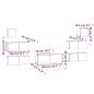 vidaXL Set di Mobili Porta TV 7 pz Nero in Legno Multistrato vidaXL Set di Mobili Porta TV 7 pz Nero in Legno Multistrato