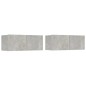 vidaXL Set di Mobili Porta TV 4 pz Grigio Cemento in Legno Multistrato vidaXL Set di Mobili Porta TV 4 pz Grigio Cemento in Legno Multistrato