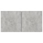 vidaXL Set di Mobili Porta TV 4 pz Grigio Cemento in Legno Multistrato vidaXL Set di Mobili Porta TV 4 pz Grigio Cemento in Legno Multistrato