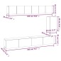 vidaXL Set di Mobili Porta TV 6 pz Bianco in Legno Multistrato vidaXL Set di Mobili Porta TV 6 pz Bianco in Legno Multistrato