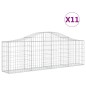 vidaXL Cesti Gabbioni ad Arco 11 pz 200x30x60/80 cm Ferro Zincato vidaXL Cesti Gabbioni ad Arco 11 pz 200x30x60/80 cm Ferro Zincato