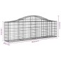 vidaXL Cesti Gabbioni ad Arco 11 pz 200x30x60/80 cm Ferro Zincato vidaXL Cesti Gabbioni ad Arco 11 pz 200x30x60/80 cm Ferro Zincato